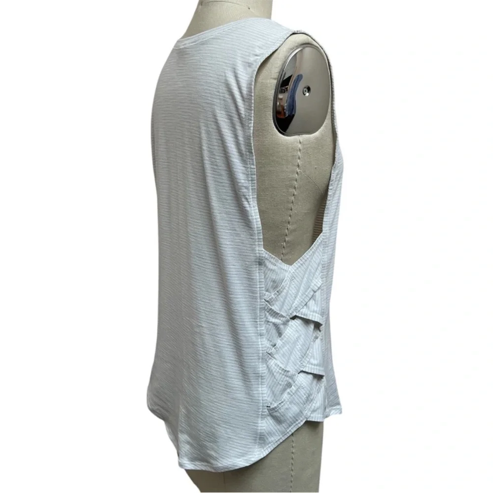 Lululemon Var-City Muscle Tank Heathered White